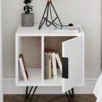 Κομοδίνο Glynn Megapap χρώμα λευκό 50,2x44,6x60εκ. - Image 4