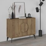 Βρες το Μπουφές Gora Megapap χρώμα ανοιχτό καρυδί 110x35