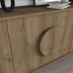 Μπουφές Gora Megapap χρώμα ανοιχτό καρυδί 180x35,6x82εκ. - Image 4