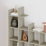 Βιβλιοθήκη Manco Megapap χρώμα neo travertine 122x25,5x188εκ. - Image 3