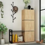 Βρες το Έπιπλο εισόδου με κρεμάστρα Mello Megapap χρώμα sapphire oak 109x39x149εκ. σε μοναδική τιμή στο clickforshop.gr