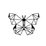 Διακοσμητικό τοίχου Butterfly Megapap μεταλλικό χρώμα μαύρο 50x2x35εκ. - Image 2