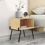 Κομοδίνο Naive Megapap χρώμα sapphire oak 48x34x51εκ. - Image 2