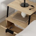 Κομοδίνο Pal Megapap χρώμα sapphire oak 45x40x50εκ. - Image 4