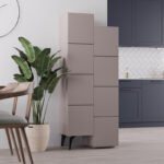 Βρες το Ντουλάπι κουζίνας/μπάνιου - Παπουτσοθήκη Stair Megapap χρώμα ανοιχτή μόκα 62