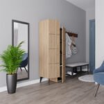 Ντουλάπι κουζίνας/μπάνιου - Παπουτσοθήκη Stair Megapap χρώμα sapphire oak 62,2x37,4x156εκ. - Image 5