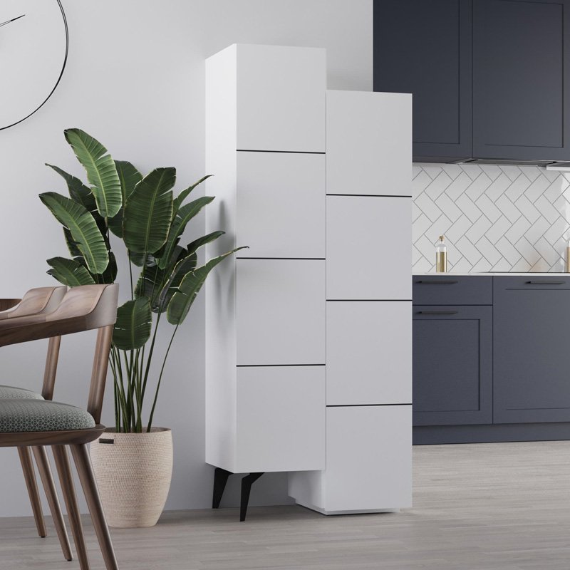 Ντουλάπι κουζίνας/μπάνιου - Παπουτσοθήκη Stair Megapap χρώμα λευκό 62 Βρες το Ντουλάπι κουζίνας/μπάνιου - Παπουτσοθήκη Stair Megapap χρώμα λευκό 62