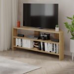 Έπιπλο τηλεόρασης γωνιακό Thales Megapap χρώμα sapphire oak 110x36x45εκ. - Image 4