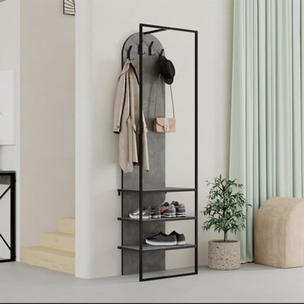 Βρες το Έπιπλο εισόδου Archy Megapap χρώμα γκρι ρετρό 53x31