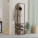 Βρες το Έπιπλο εισόδου Archy Megapap χρώμα ανοιχτό καρυδί 53x31