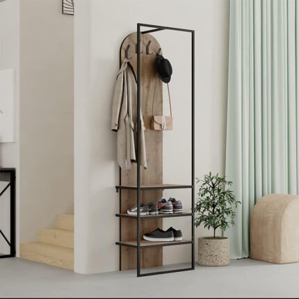 Βρες το Έπιπλο εισόδου Archy Megapap χρώμα ανοιχτό καρυδί 53x31