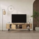 Έπιπλο τηλεόρασης Gentle Megapap χρώμα sapphire oak 180x40x52εκ. - Image 4