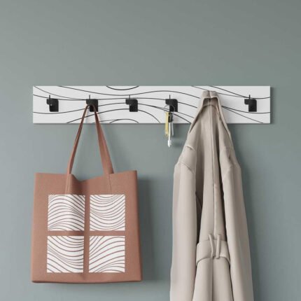 Βρες το Κρεμάστρα τοίχου Flow Megapap χρώμα λευκό 63x1