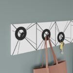 Κρεμάστρα τοίχου Vizy Megapap χρώμα λευκό 90x1,8x18εκ. - Image 3