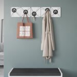 Κρεμάστρα τοίχου Vizy Megapap χρώμα λευκό 90x1,8x18εκ. - Image 4