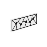 Κρεμάστρα τοίχου Trace Megapap χρώμα λευκό 74,6x1,8x26,6εκ. - Image 5