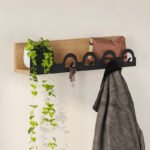 Κρεμάστρα τοίχου Liora Megapap χρώμα sapphire oak 63x14x14εκ. - Image 2