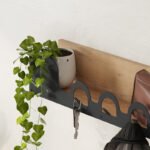 Κρεμάστρα τοίχου Liora Megapap χρώμα sapphire oak 63x14x14εκ. - Image 3