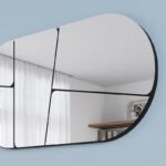 Καθρέπτης τοίχου Otis Megapap χρώμα μαύρο 80x2,2x40εκ. - Image 3