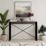 Κονσόλα Archie Megapap χρώμα γκρι ρετρό - μαύρο 110x35x75εκ. - Image 2