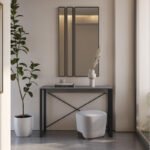 Κονσόλα Archie Megapap χρώμα γκρι ρετρό - μαύρο 110x35x75εκ. - Image 4