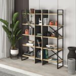 Βρες το Βιβλιοθήκη Detroit Megapap χρώμα sapphire oak - silky black 143