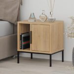 Βρες το Κομοδίνο Glynn Megapap χρώμα saphhire oak 45x35x50εκ. σε μοναδική τιμή στο clickforshop.gr