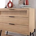 Συρταριέρα Naive Megapap χρώμα sapphire oak 93,1x40x83,1εκ. - Image 4