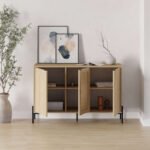 Μπουφές Naive Megapap χρώμα sapphire oak 126x40x80εκ. - Image 2