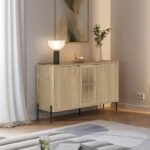 Μπουφές Naive Megapap χρώμα sapphire oak 126x40x80εκ. - Image 5