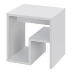 Τραπεζάκι βοηθητικό - Κομοδίνο Bon Megapap χρώμα λευκό 40x35x40εκ. - Image 4