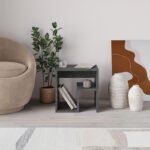 Τραπεζάκι βοηθητικό - Κομοδίνο Bon Megapap χρώμα γκρι ρετρό 40x35x40εκ. - Image 2