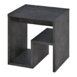 Τραπεζάκι βοηθητικό - Κομοδίνο Bon Megapap χρώμα γκρι ρετρό 40x35x40εκ. - Image 4