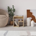 Τραπεζάκι βοηθητικό - Κομοδίνο Bon Megapap χρώμα sapphire oak 40x35x40εκ. - Image 2