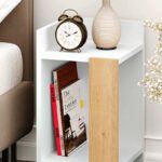 Κομοδίνο Elos Megapap χρώμα λευκό - saphhire oak 30x31,7x55εκ. - Image 3