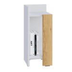 Κομοδίνο Elos Megapap χρώμα λευκό - saphhire oak 30x31,7x55εκ. - Image 4