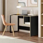 Βρες το Γραφείο εργασίας Cubo Megapap χρώμα black wood 110x50x75εκ. σε μοναδική τιμή στο clickforshop.gr