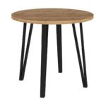 Τραπέζι Xana Megapap χρώμα sepet oak Ø90x77,5εκ. - Image 5