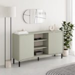 Βρες το Μπουφές Frem Megapap χρώμα ash green 150x40x81εκ. σε μοναδική τιμή στο clickforshop.gr