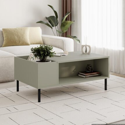 Βρες το Τραπεζάκι σαλονιού Vena Megapap χρώμα ash green 100x60x42εκ. σε μοναδική τιμή στο clickforshop.gr