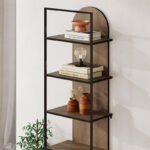 Βιβλιοθήκη Archy Megapap χρώμα ανοιχτό καρυδί 53x31,7x180εκ. - Image 3