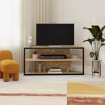 Έπιπλο τηλεόρασης γωνιακό Echo Megapap χρώμα sapphire oak 98x37x45εκ. - Image 2