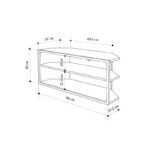 Έπιπλο τηλεόρασης γωνιακό Echo Megapap χρώμα sapphire oak 98x37x45εκ. - Image 5