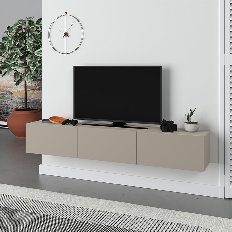Έπιπλο τηλεόρασης επιτοίχιο Francy Megapap χρώμα sandstone 180x30x30εκ. Βρες το Έπιπλο τηλεόρασης επιτοίχιο Francy Megapap χρώμα sandstone 180x30x30εκ. σε μοναδική τιμή στο clickforshop.gr
