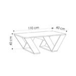 Τραπεζάκι σαλονιού Pipra Megapap χρώμα sapphire oak 110x60x40εκ. - Image 5