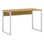 Γραφείο εργασίας Inna Megapap χρώμα sapphire oak - λευκό 100x60x75εκ. - Image 4