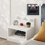 Βρες το Κομοδίνο επιτοίχιο Treo Megapap με LED χρώμα λευκό 40x30x33