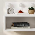 Κομοδίνο επιτοίχιο Treo Megapap με LED χρώμα λευκό 40x30x33,8εκ. - Image 5