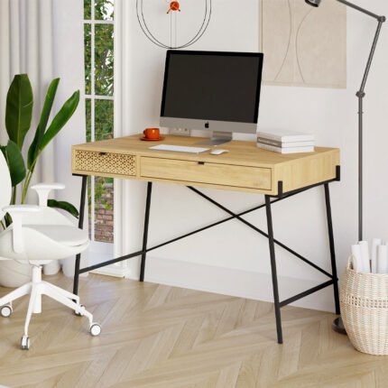 Βρες το Γραφείο εργασίας Naive Megapap χρώμα sapphire oak 113