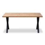 Τραπέζι Jeremy Megapap Mdf - μεταλλικό χρώμα ακακίας 140x80x75εκ. - Image 3